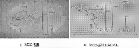 A preparation method of grafted cellulose medicinal molecules with ph/temperature responsiveness