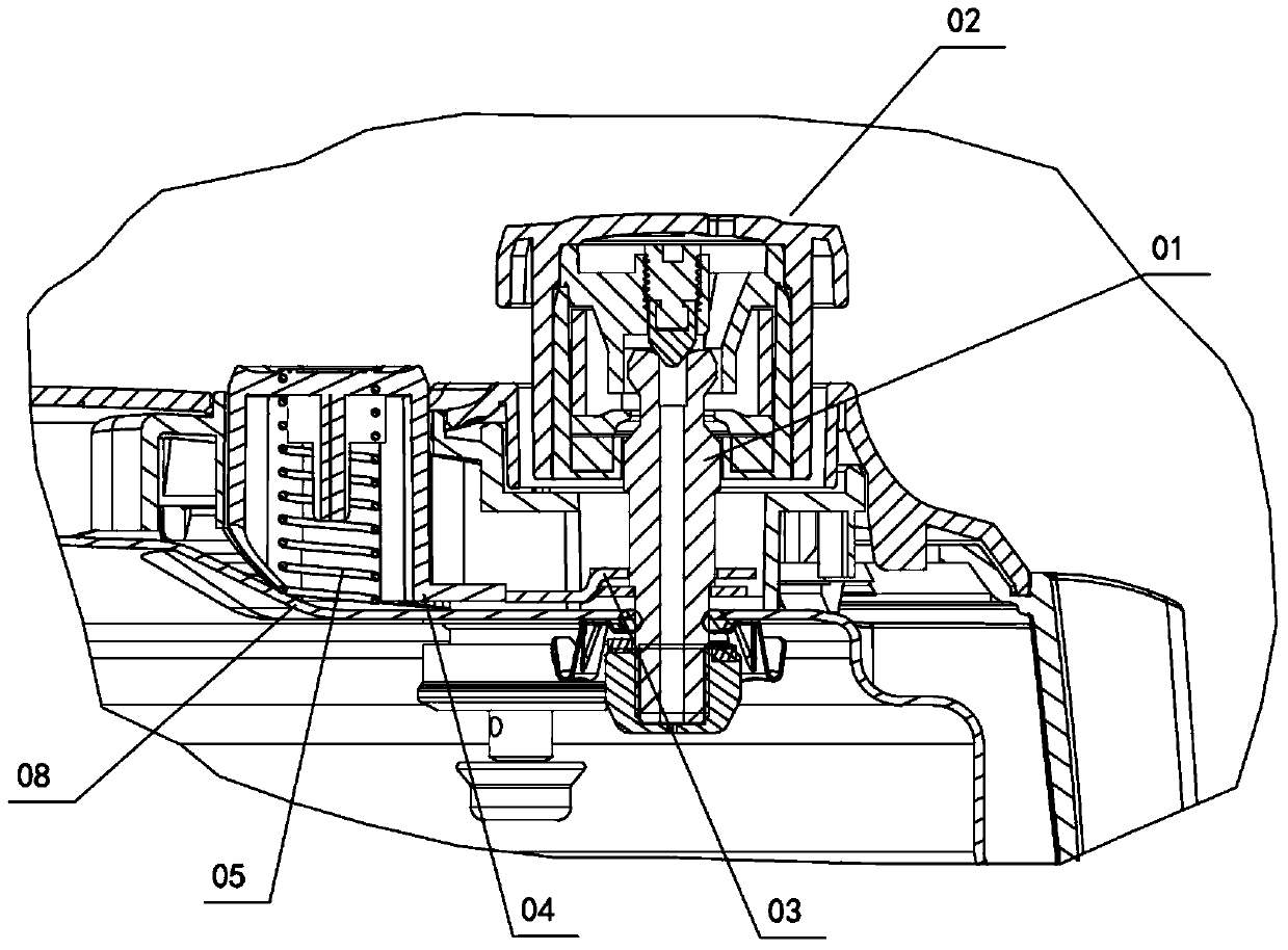 A pressure regulating structure and a pressure cooker having the same