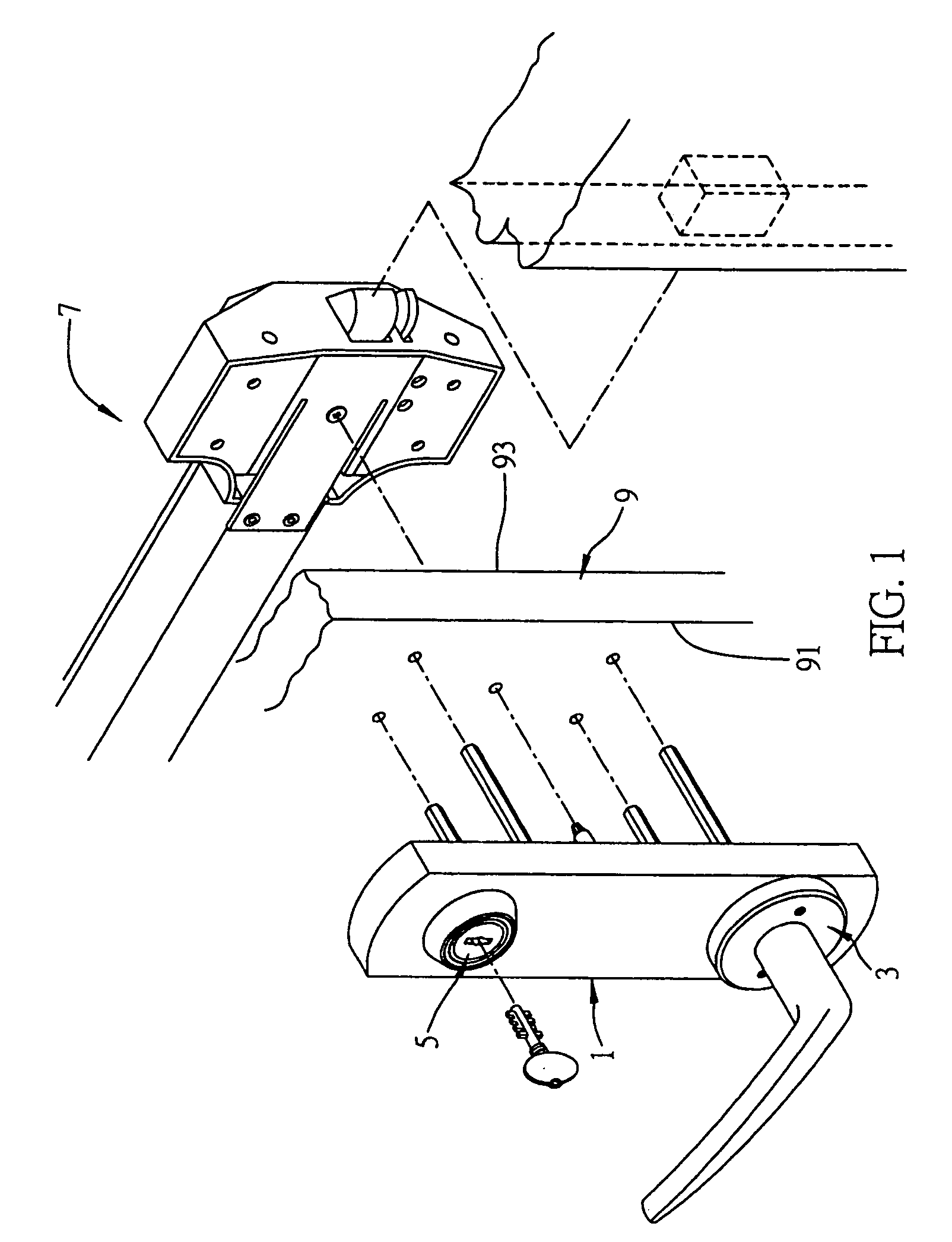 Door lock transmission mechanism