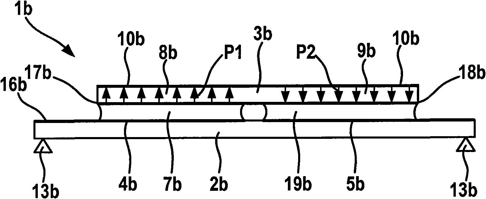 Bender transducer for generating electrical energy from mechanical deformations