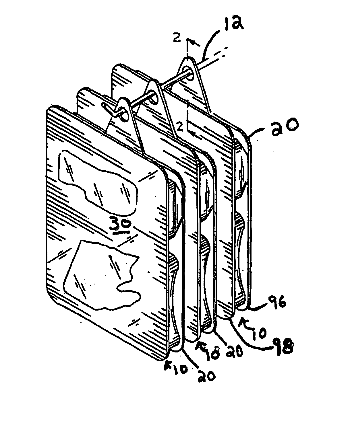 Hanger and backcard for packages