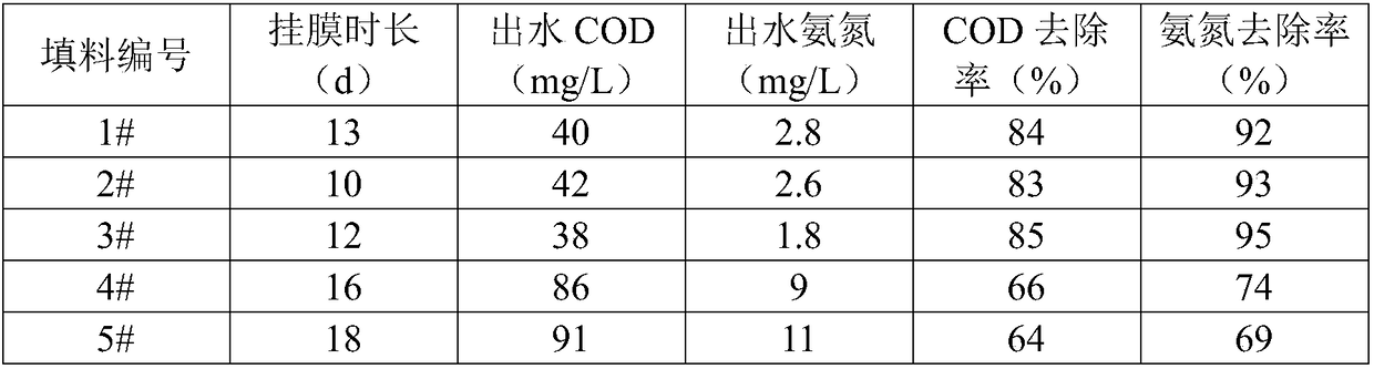 Self-oxygenation microorganism degradation filler and preparation method thereof