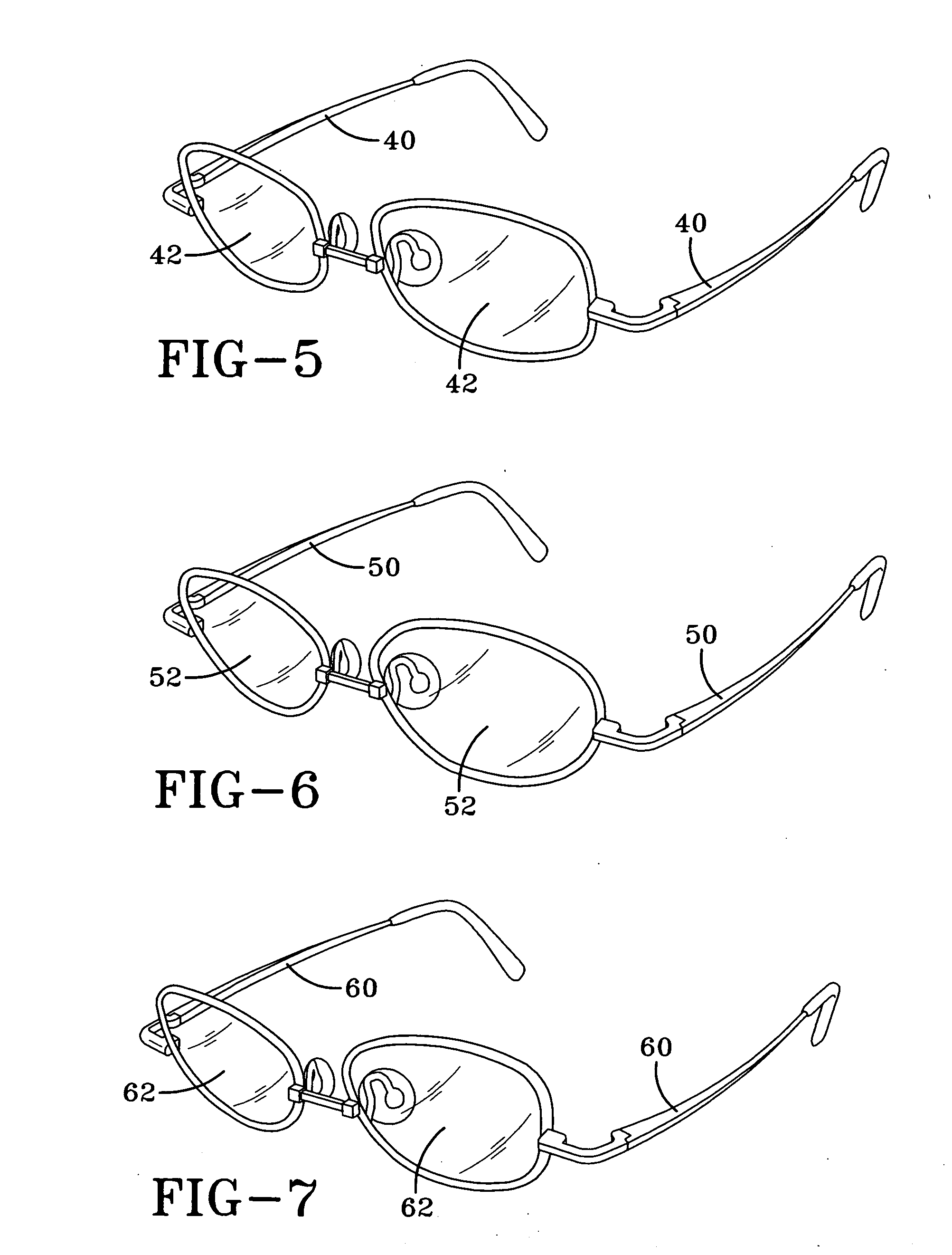 Eyeglass frames for people with special needs