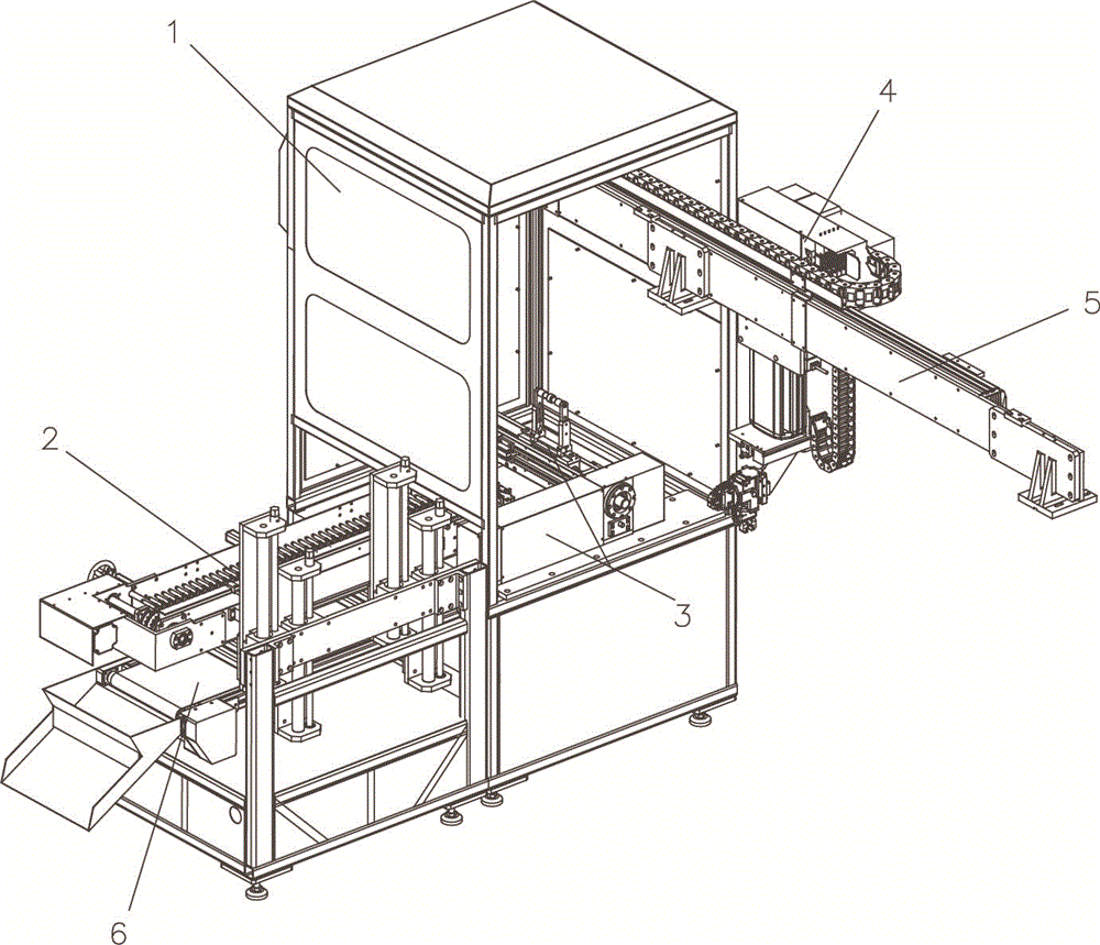 A gear hobbing machine feeding device