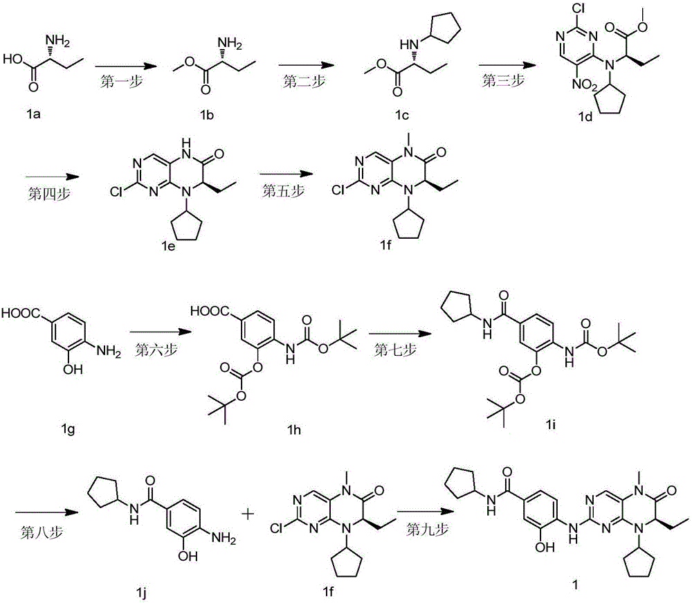 Novel dihydro pteridinone derivative, preparing method thereof and application to medicine