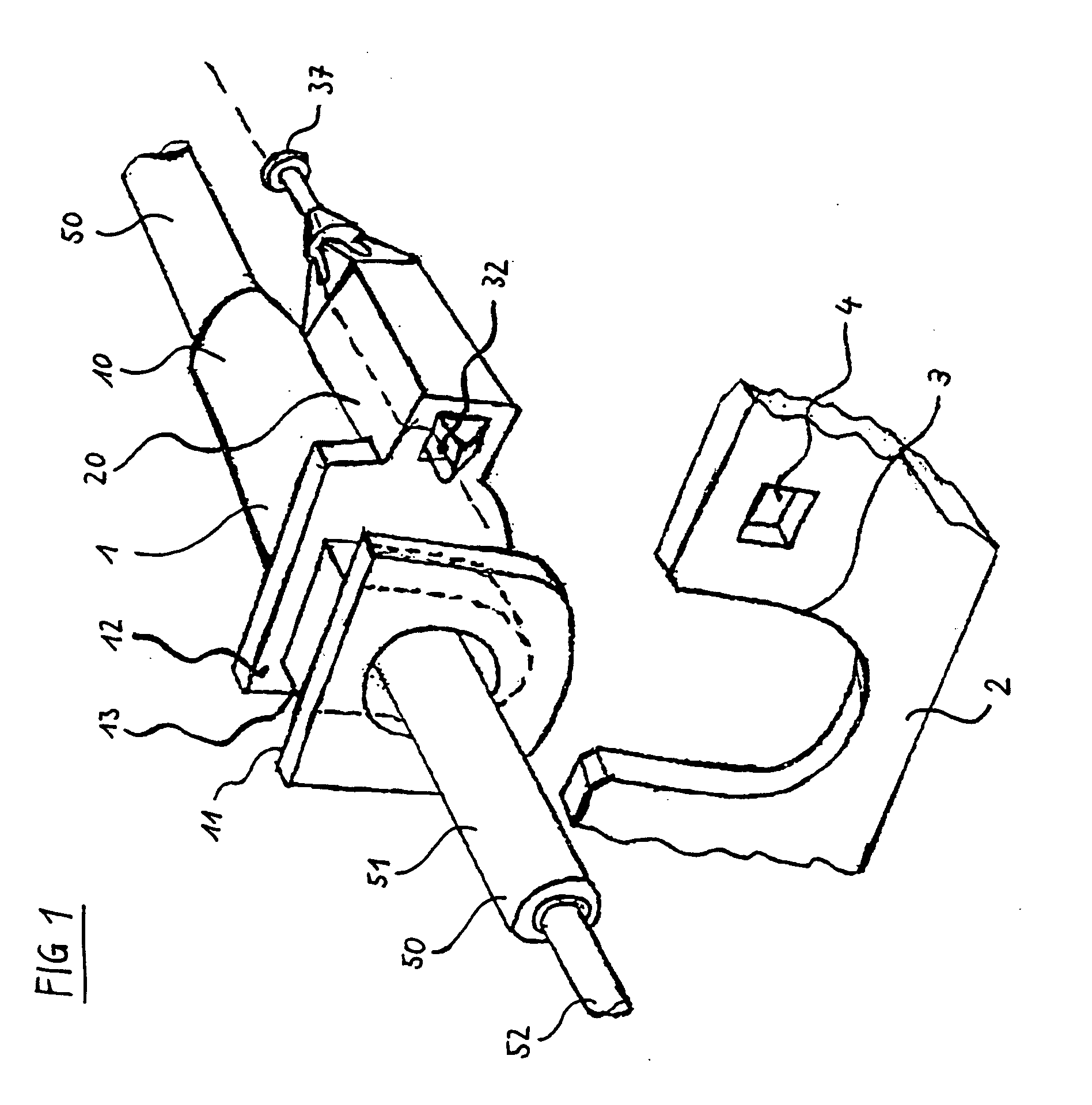 Mounting element for a bowden cable