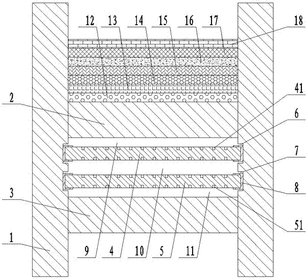 Multifunctional double-layer floor structure