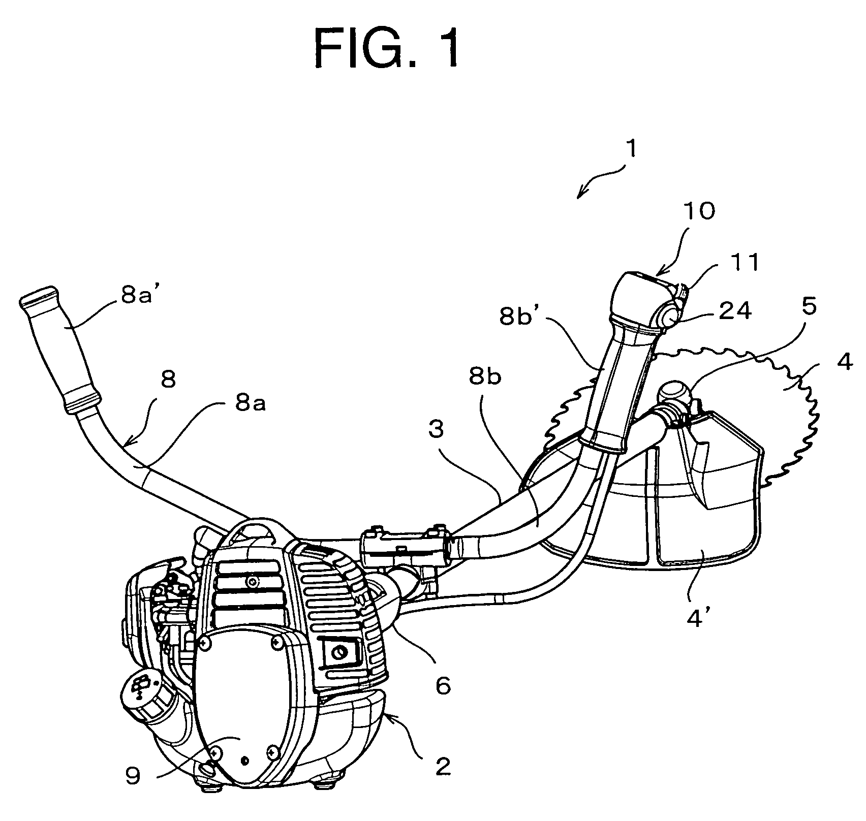 Operation unit of engine