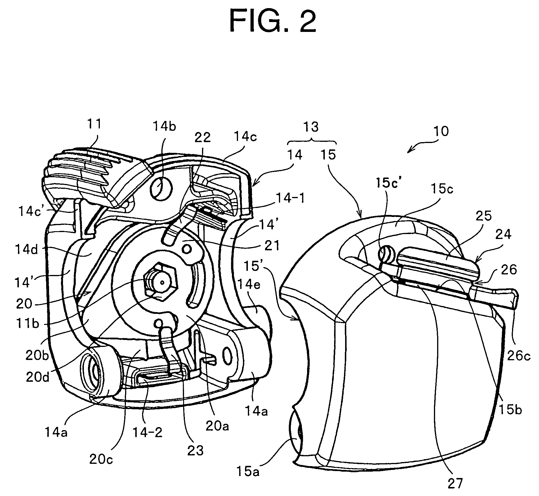 Operation unit of engine