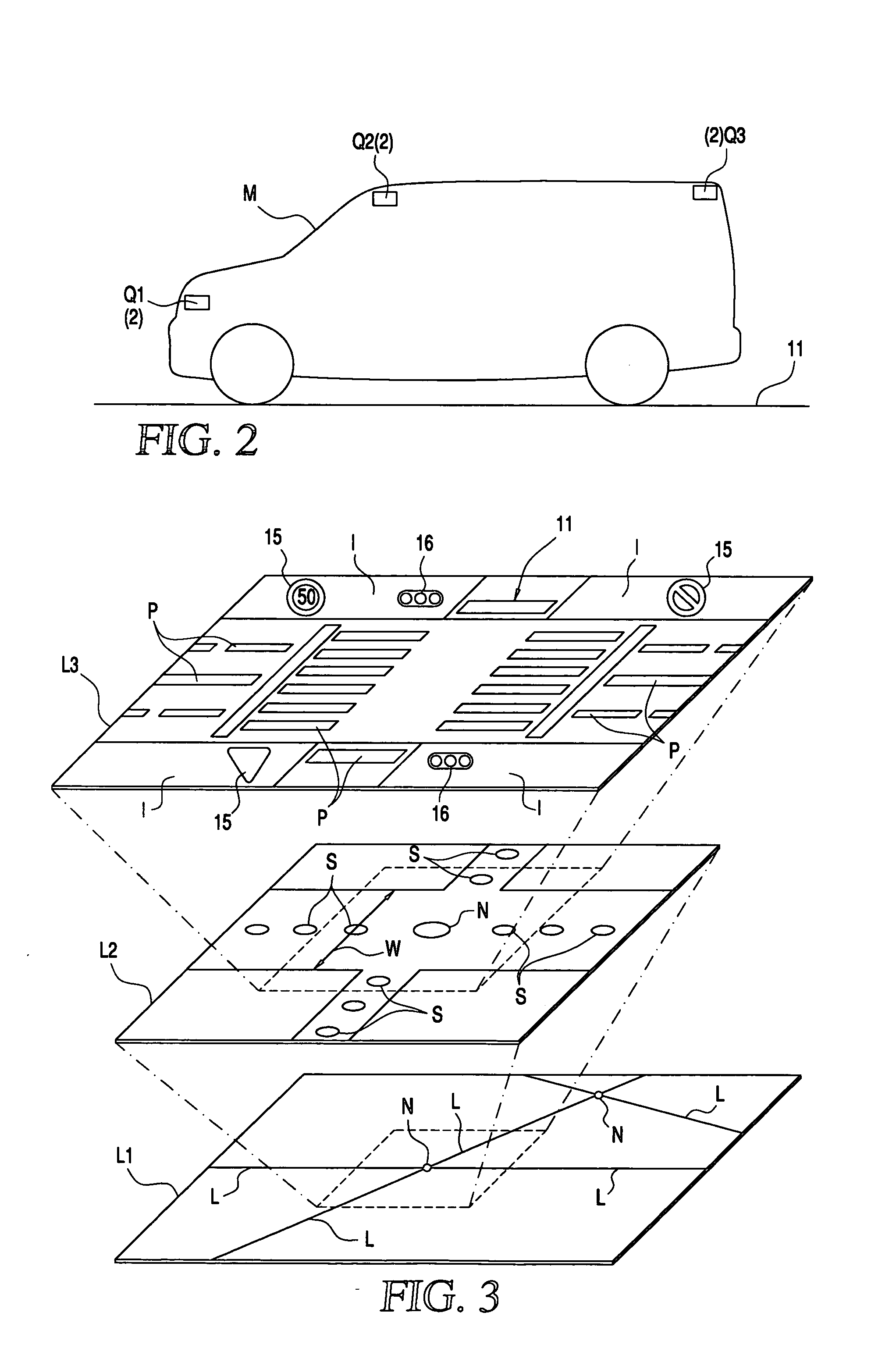 Vehicle position recognizing device and vehicle position recognizing method