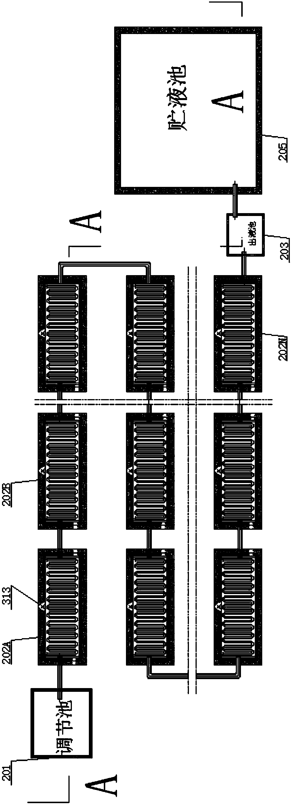 Ecological management system and ecological management method for excrement liquid of livestock and poultry