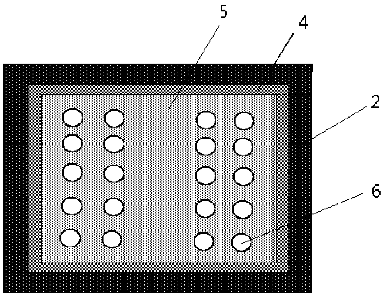 Semiconductor device for correcting warpage of plastic packaging panel and correction method