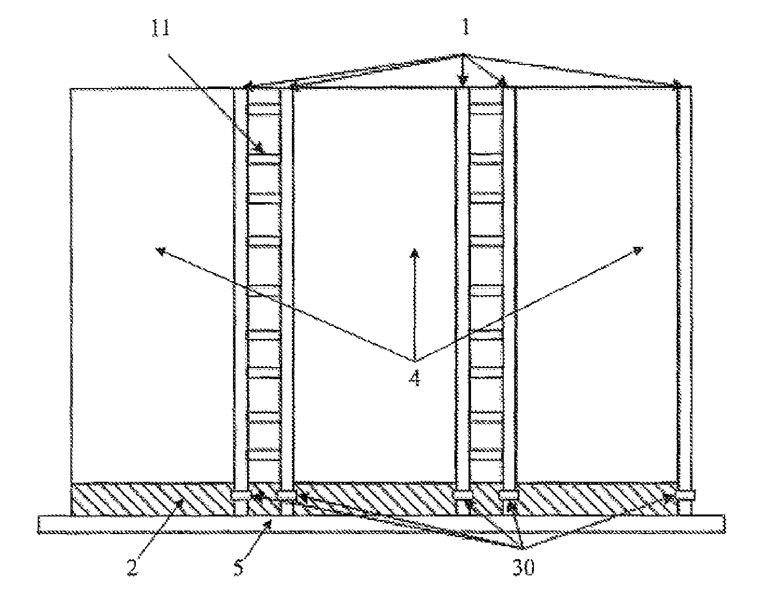 An artificial retaining dam of coal mine underground reservoir and method for connecting security coal pillar, surrounding rock with the retaining dam