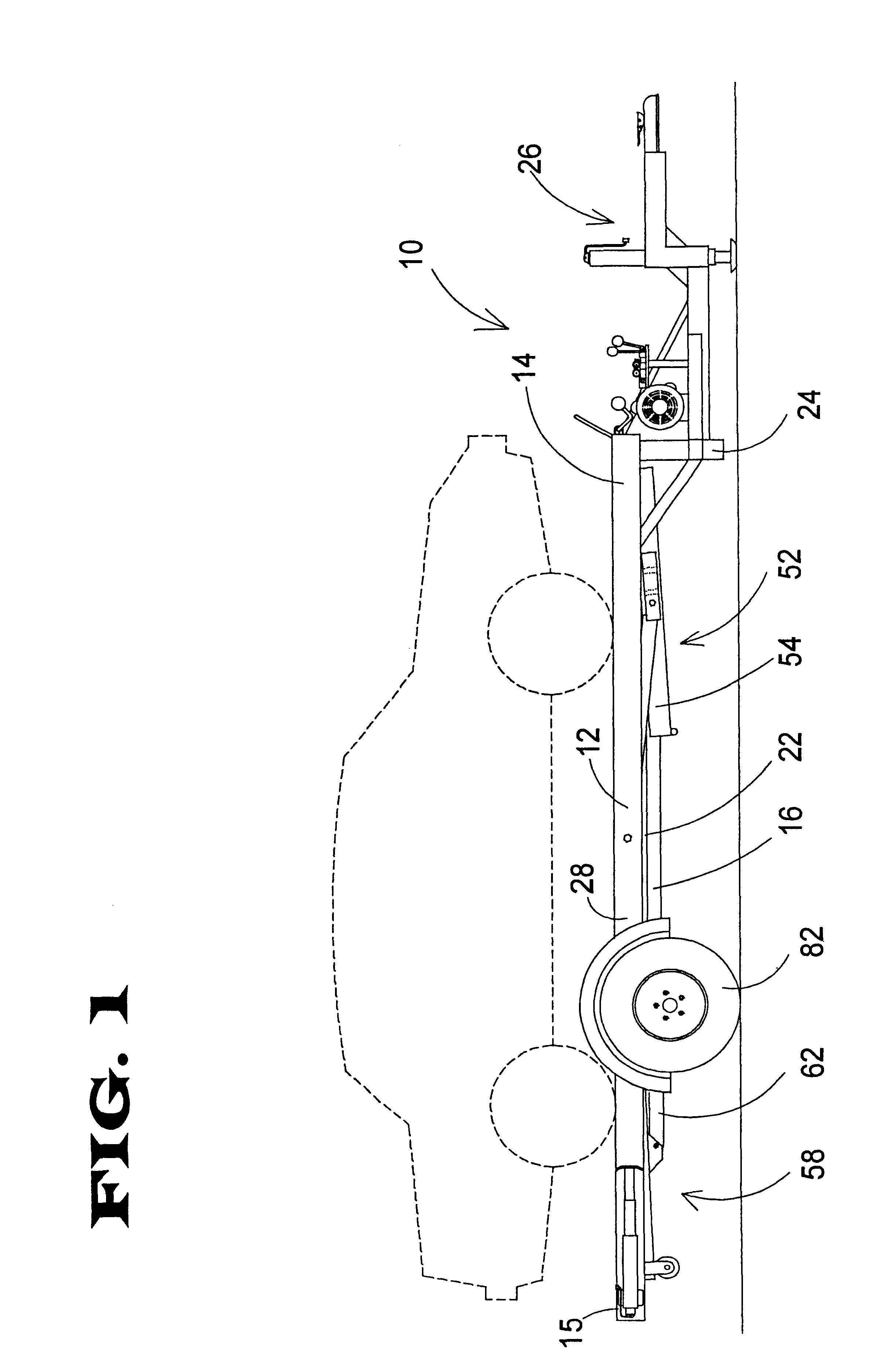 Portable hydraulic vehicle lift