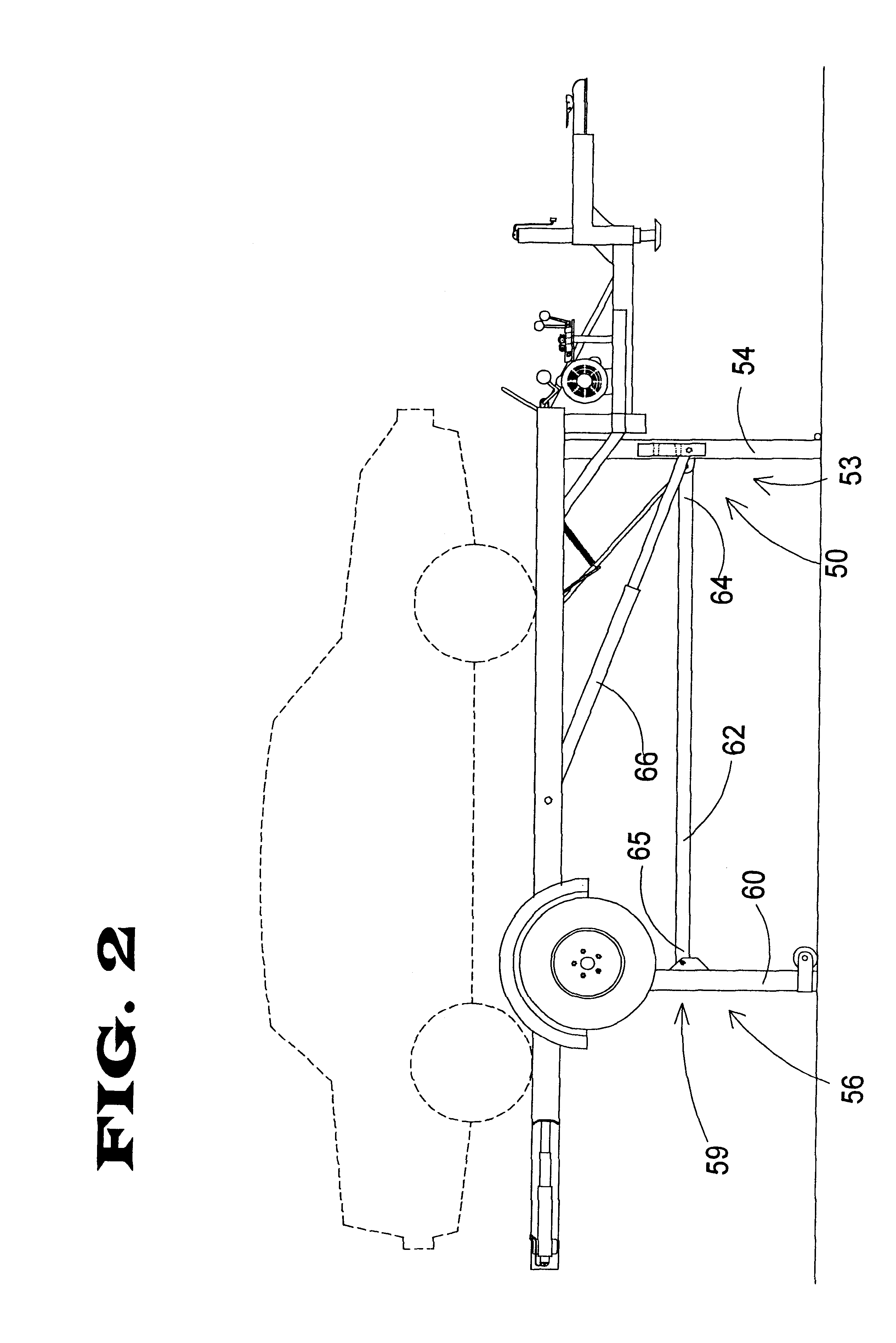 Portable hydraulic vehicle lift