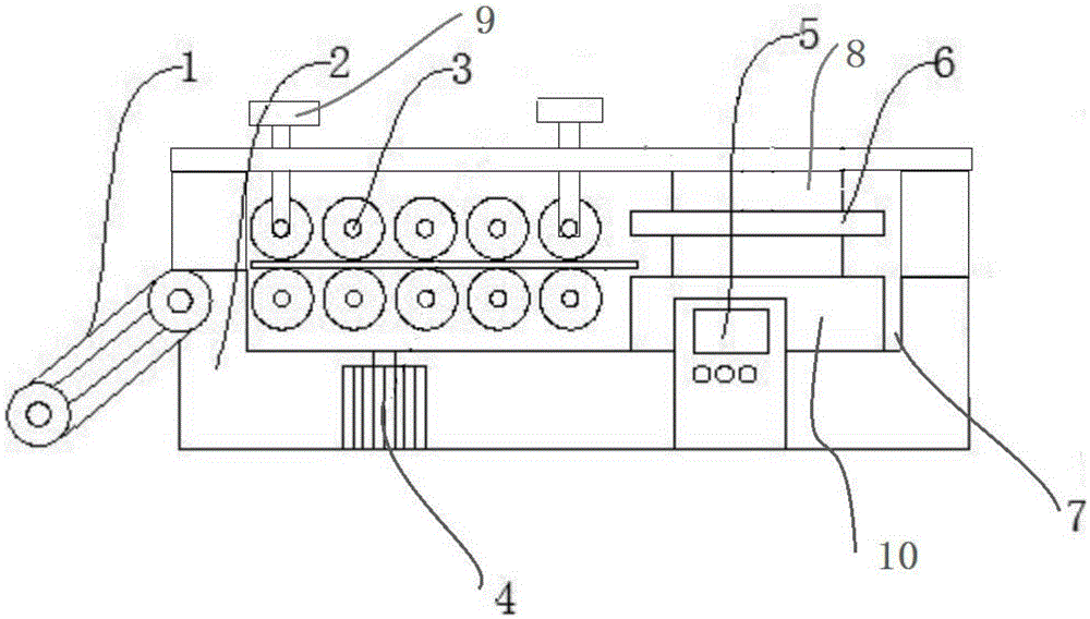 Clearance-adjustable clamping, conveying and leveling machine