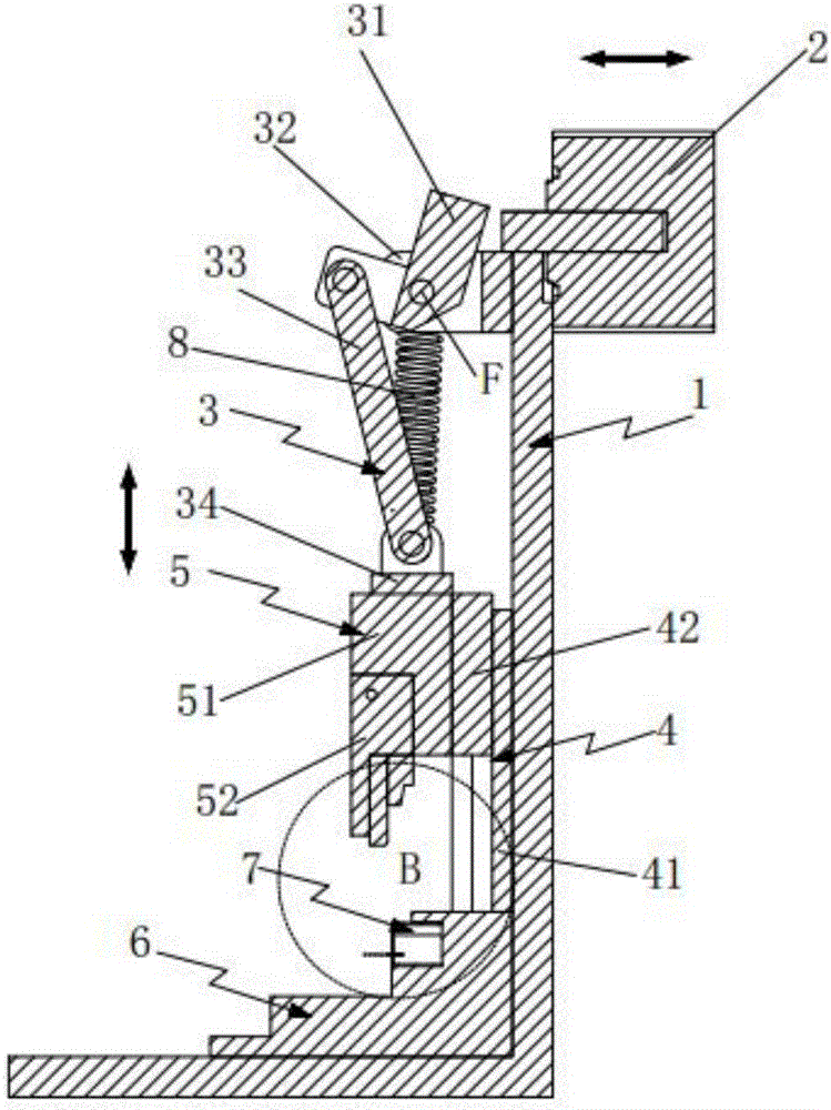 Automatic bending mechanism for connector contact pin