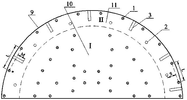 Method for preventing vibration of smooth blasting in tunnel