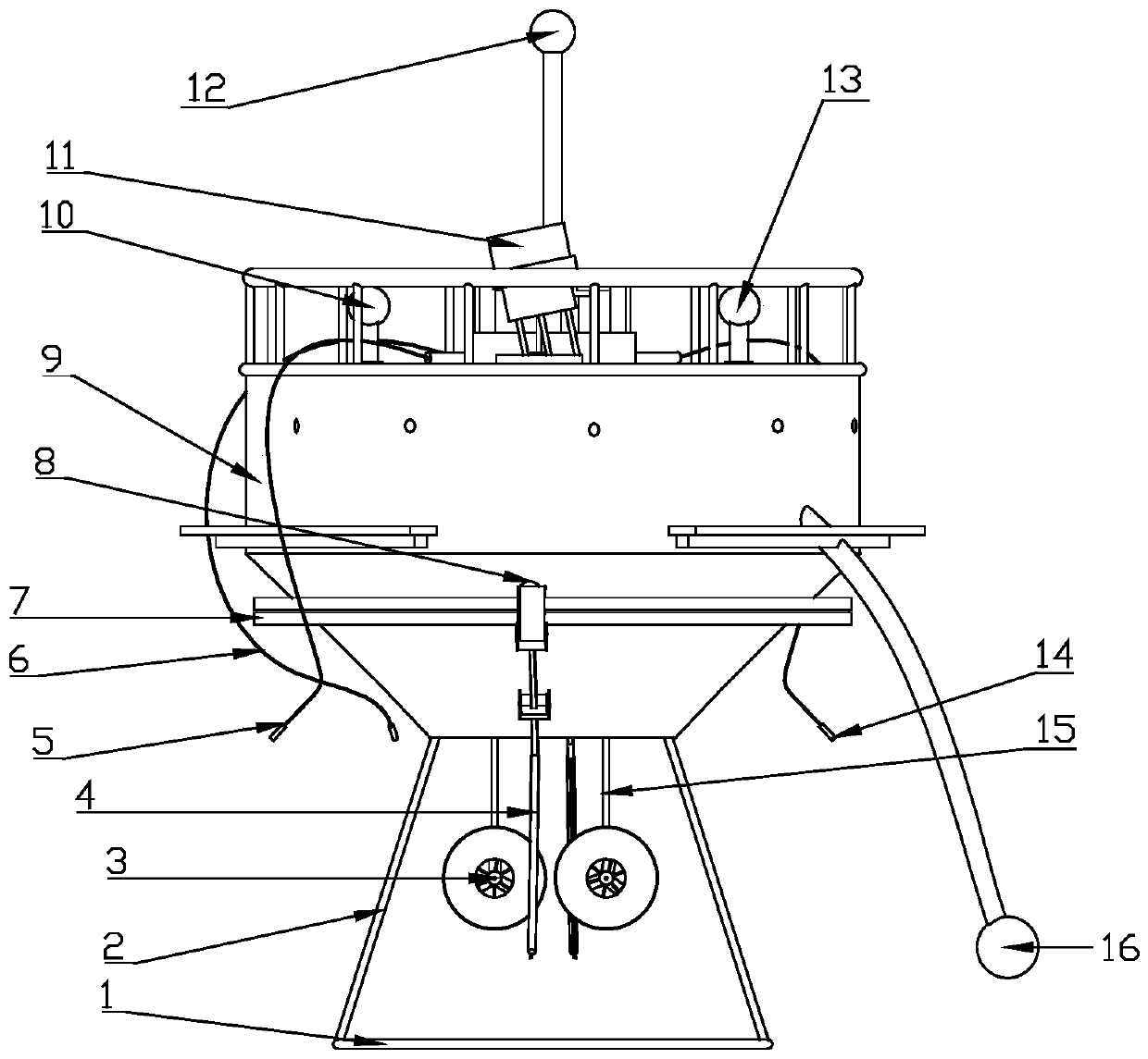 Marine floating platform protection device and cleaning method thereof