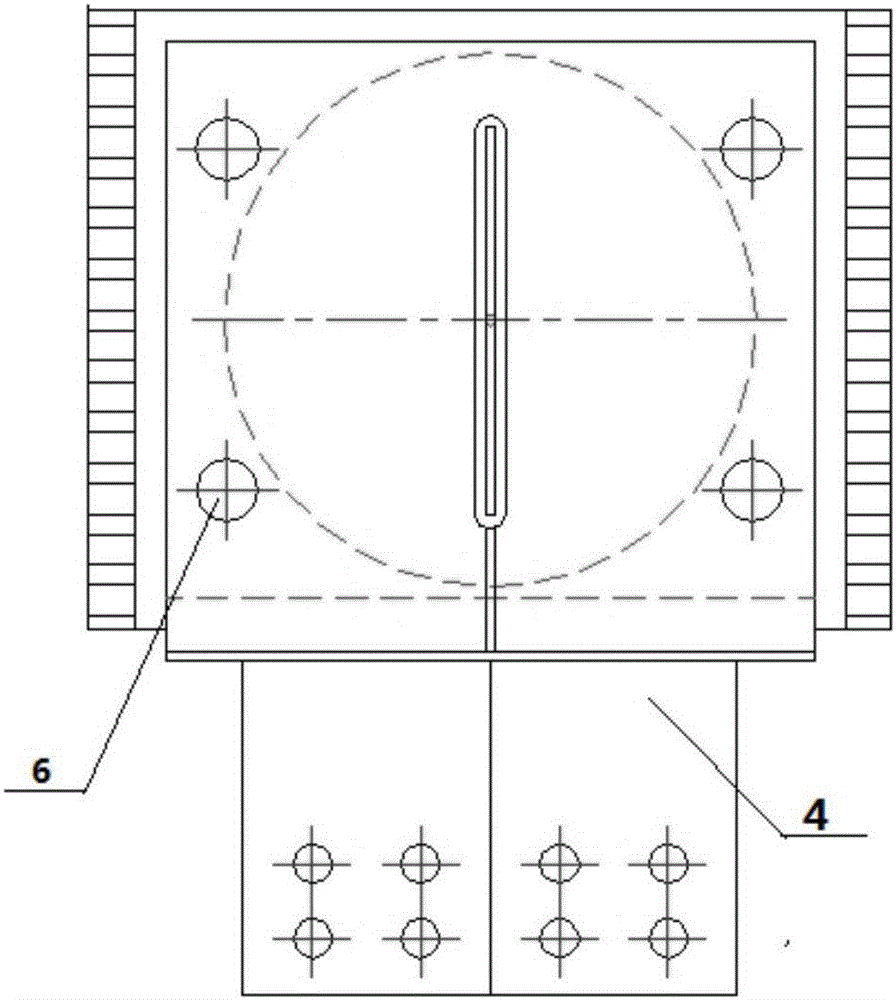 Radiator for thyristor element and electric locomotive rectifier