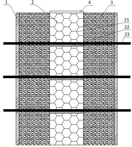 Machining die for hollow decorative column and construction method