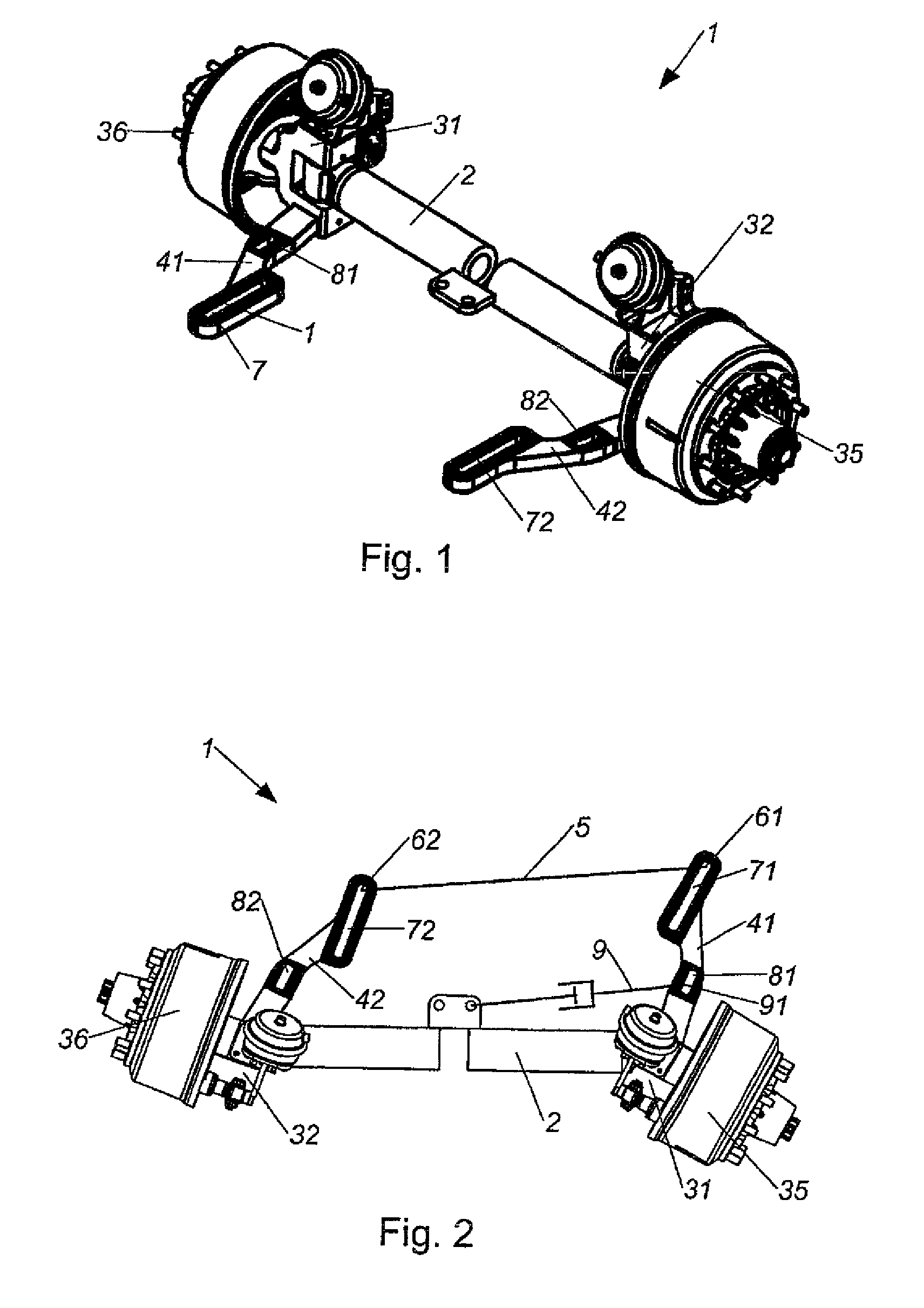 Steering axle