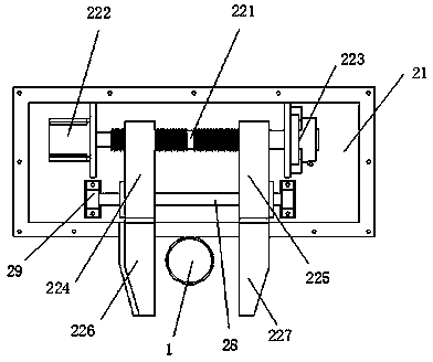 Clamping jaw type metering device