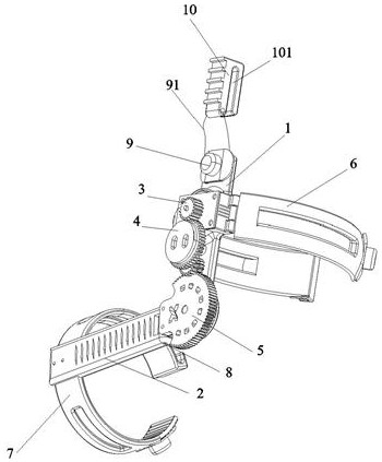 Knee joint negative work capturing exoskeleton device