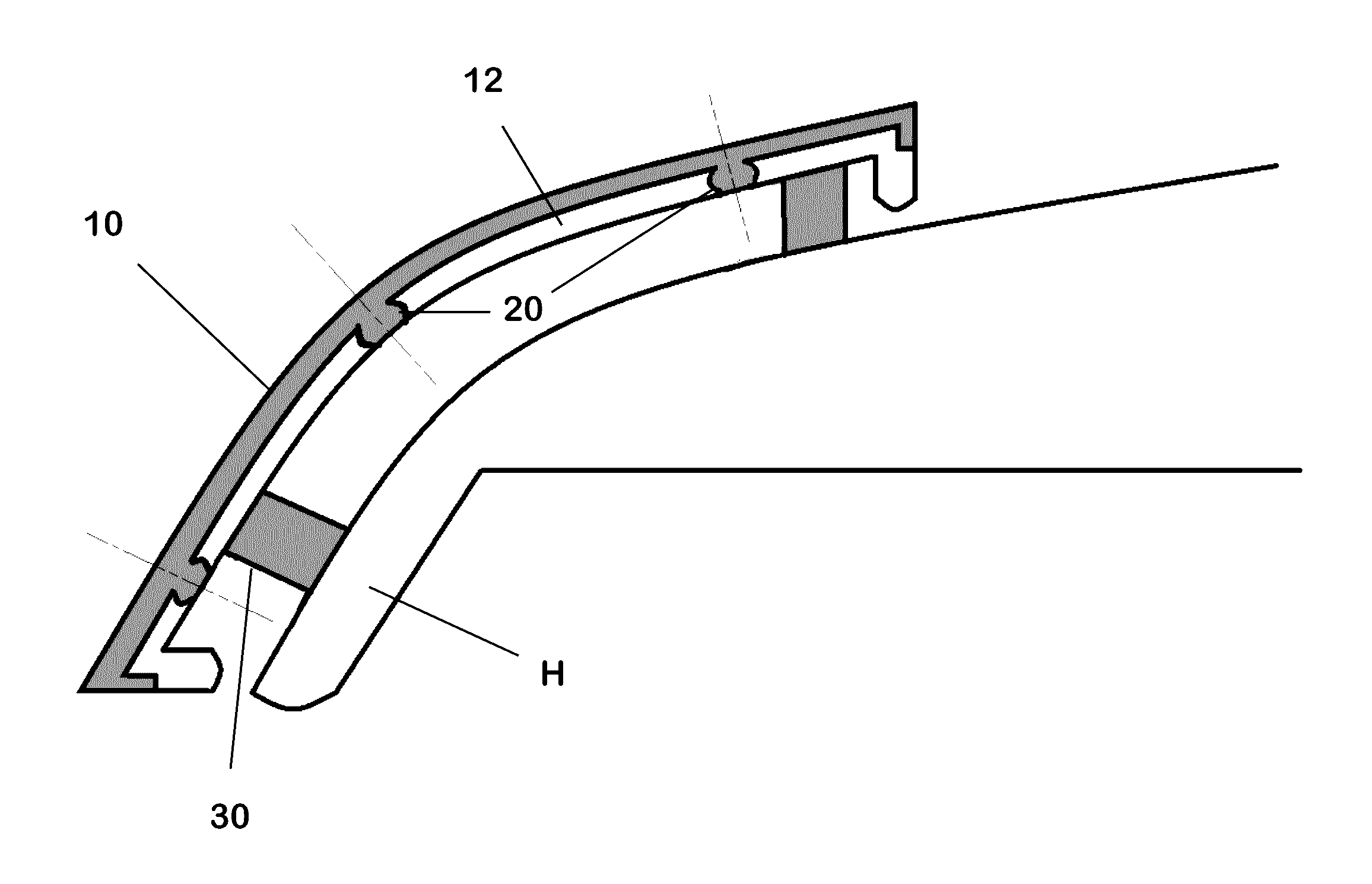 Interlocking multipiece vehicle front end protective device