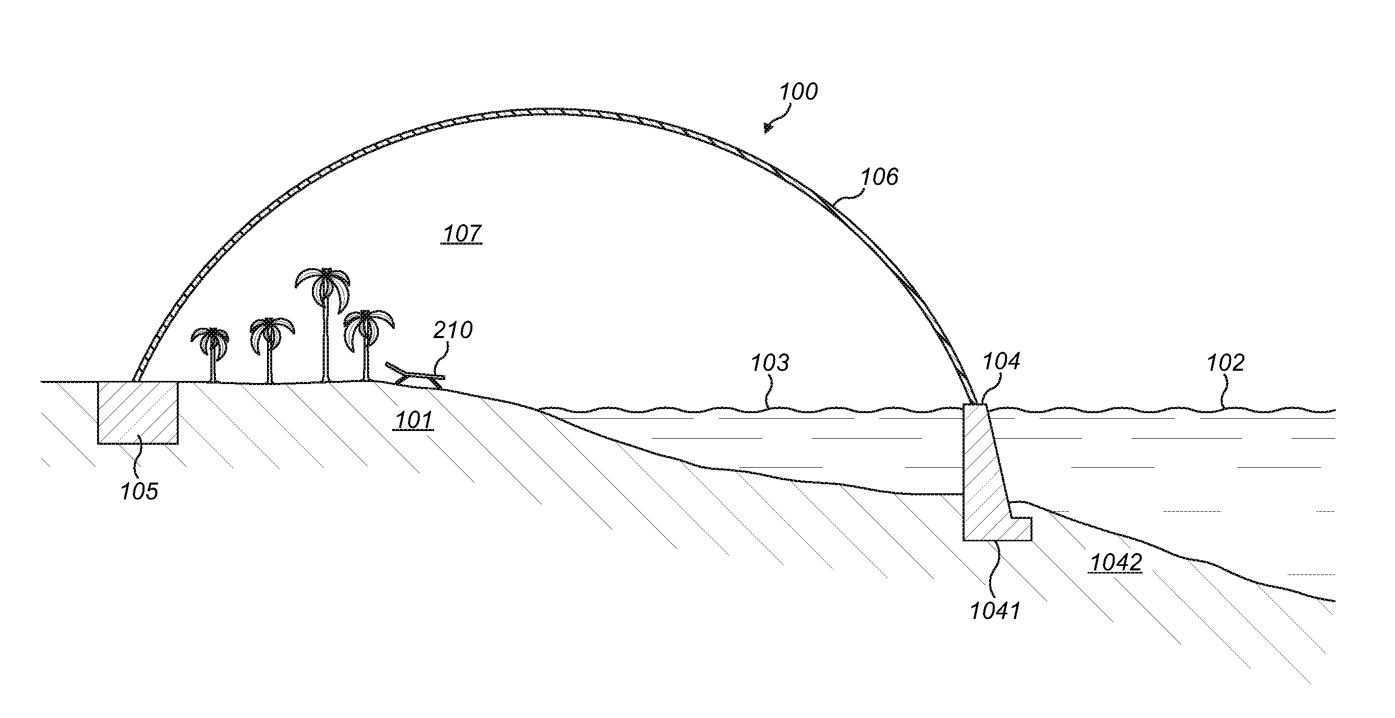 Climate controlled waterside enclosure