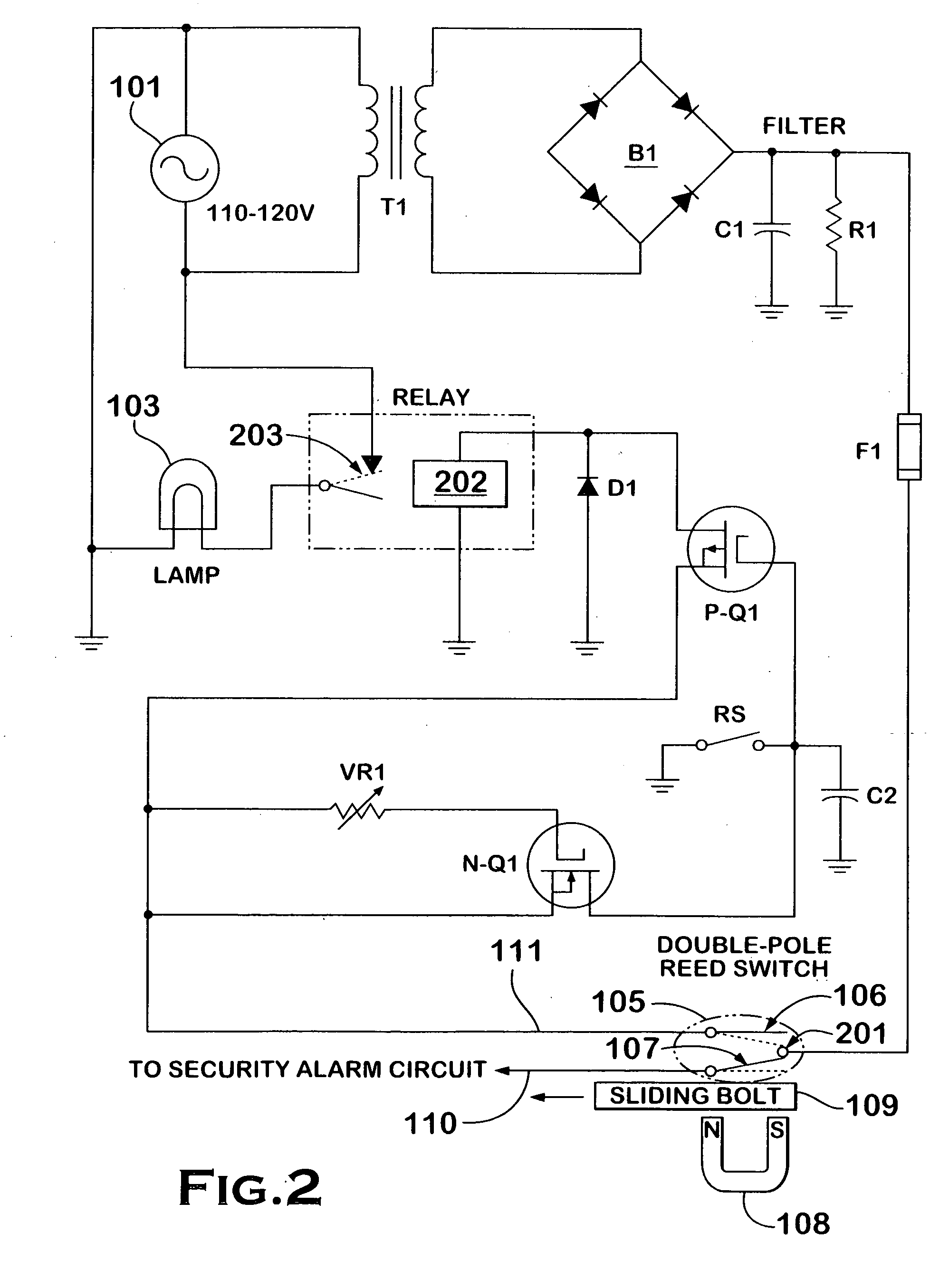 Door bolt position detection system with light switching capability and a backup timer