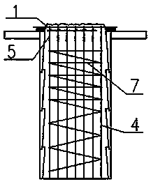 Manufacturing and mounting method and auxiliary mounting device for reinforcement cage in pile hole