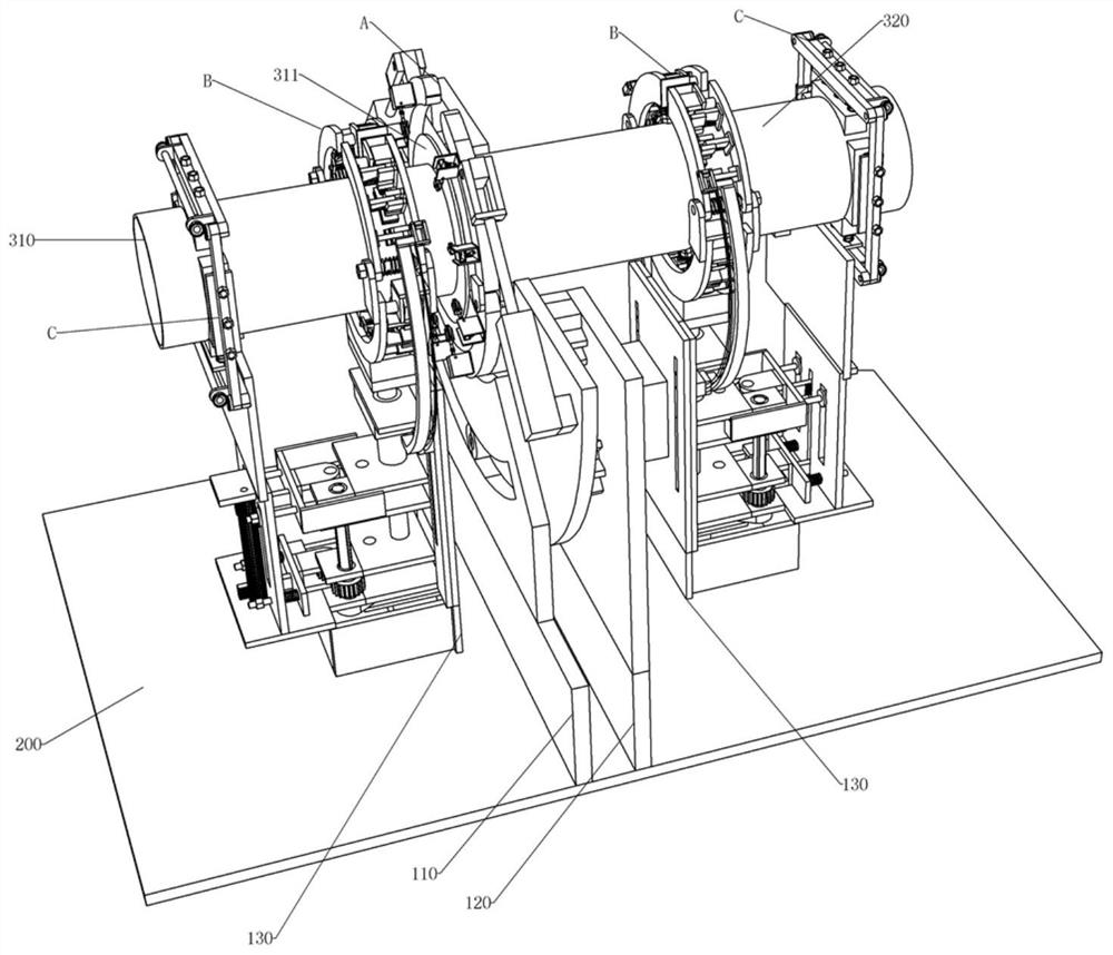 Fire-fighting air pipe nip machine