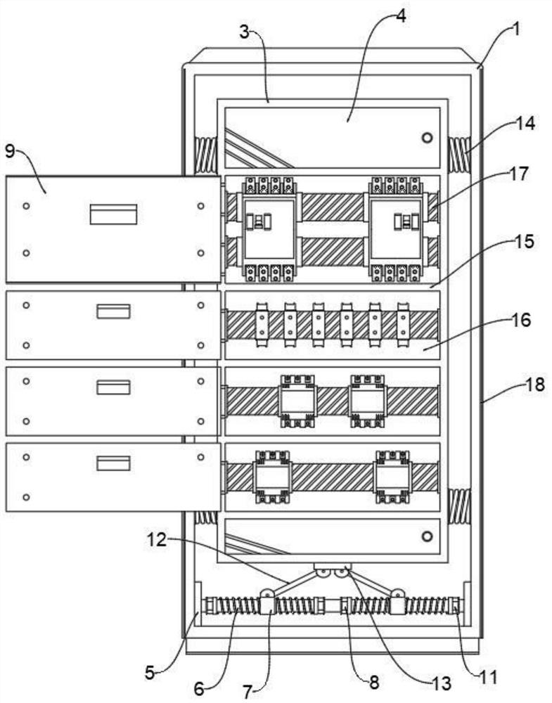 High-efficiency heat dissipation protection type high-voltage switch cabinet and use method thereof