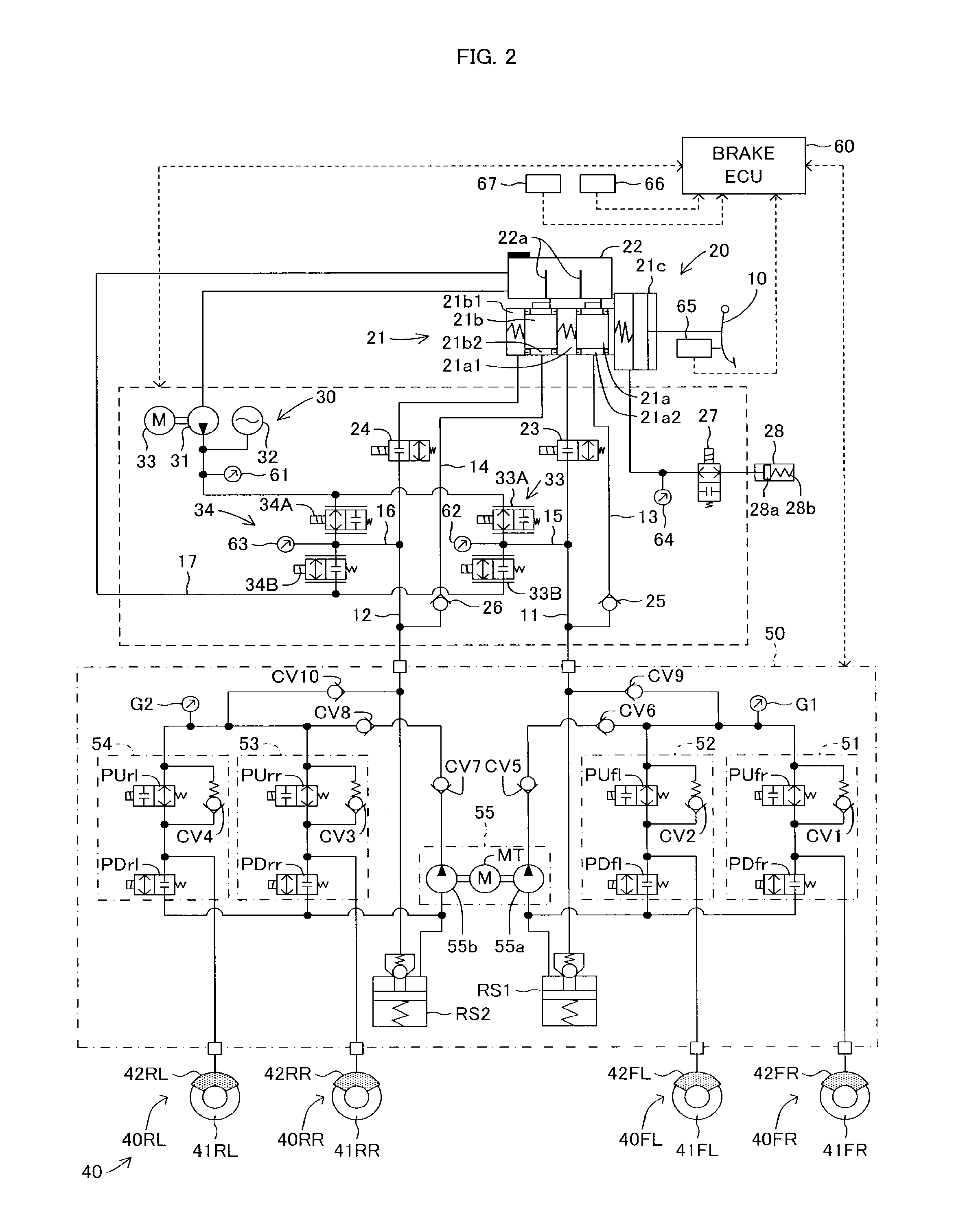 Brake device for vehicle