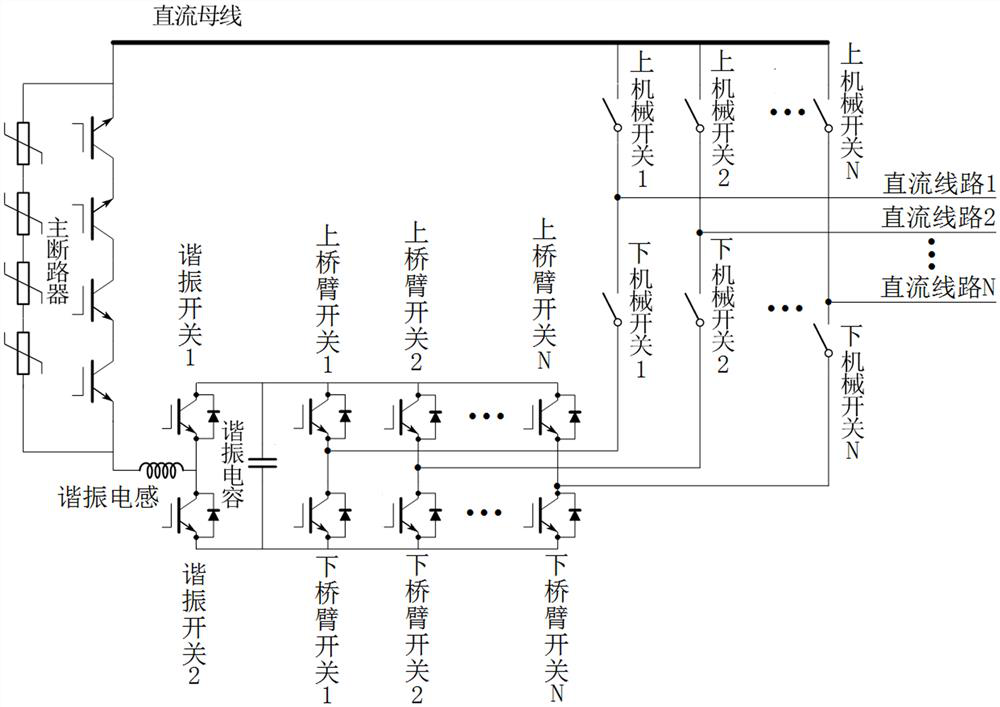 Low-loss multi-terminal DC circuit breaker and its control method