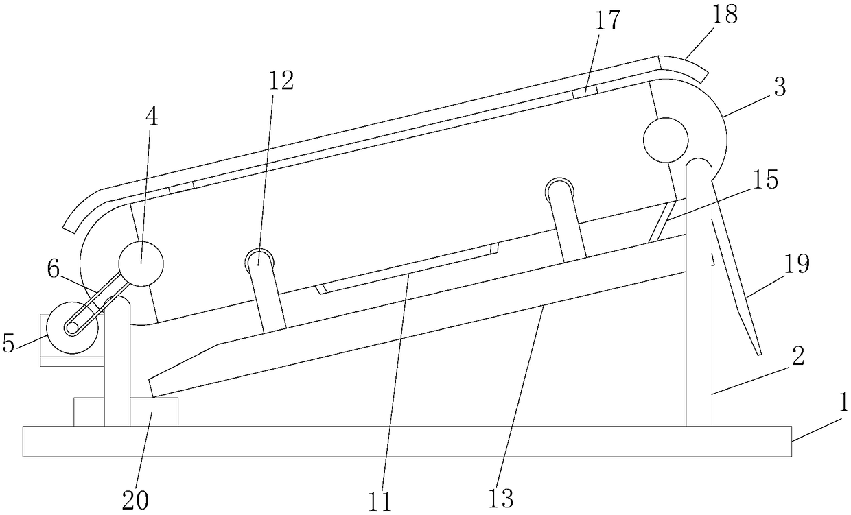 Sand stone conveyor with impurity removing function