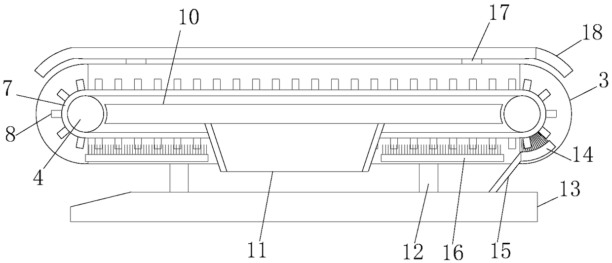 Sand stone conveyor with impurity removing function