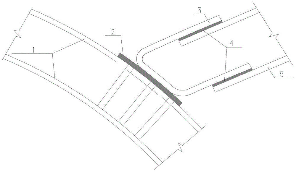 Method for welding embedded steel bar welding joints of two end nodes in initial supporting arch