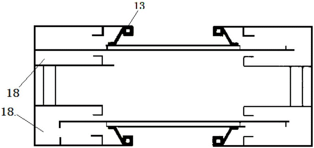 Automatic fire resisting shutter with two pieces of shutter cloth