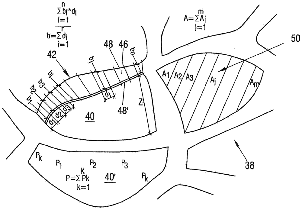 Structured filler element with reduced material demand