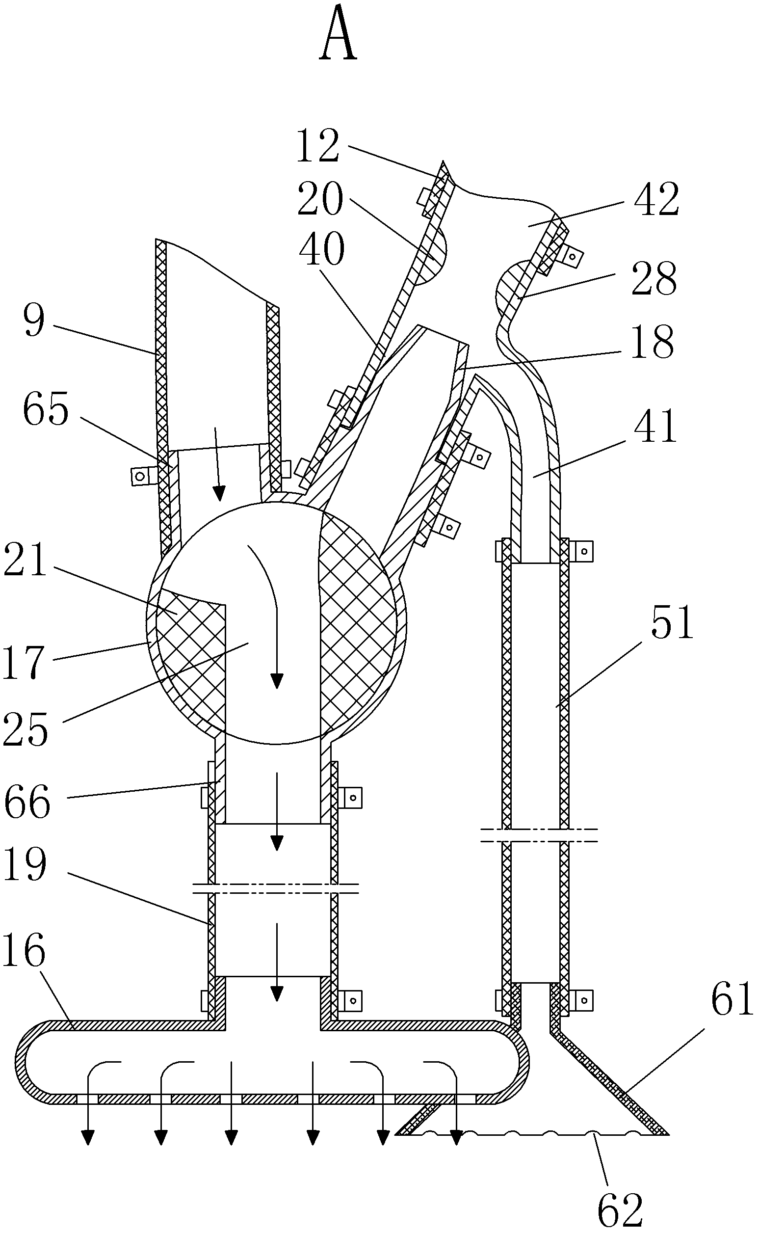 Road ground flushing vacuum truck