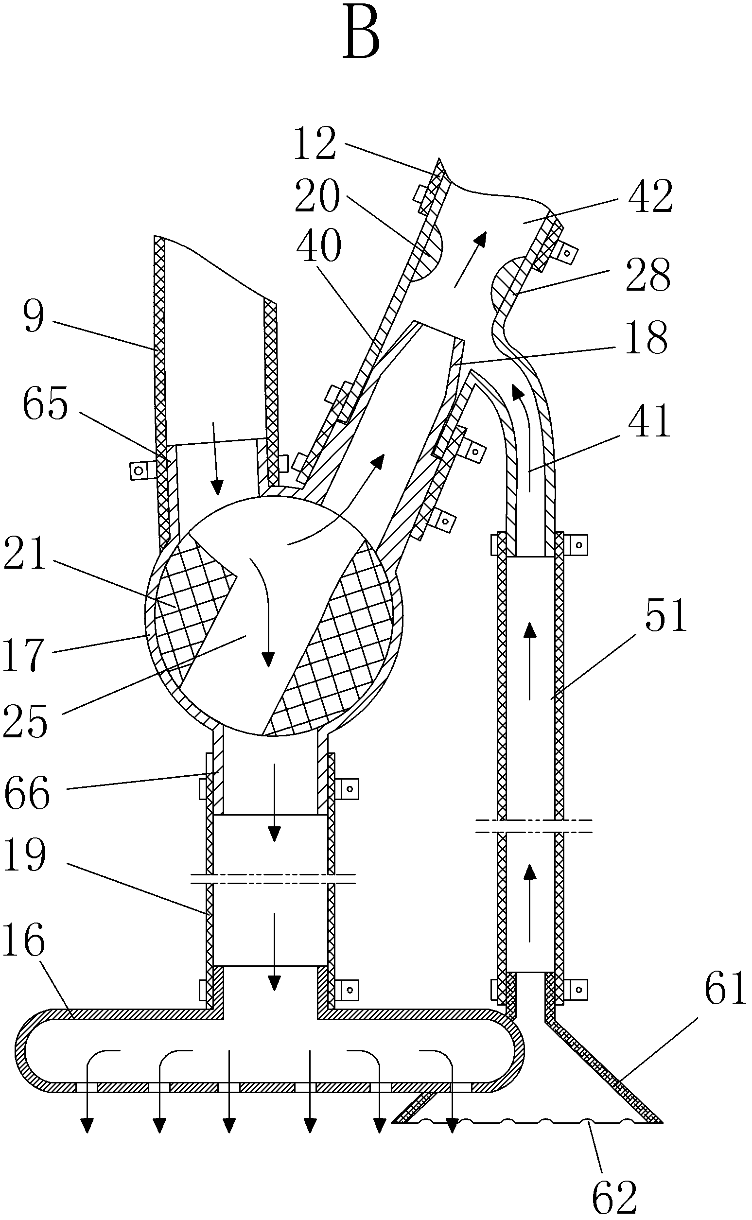 Road ground flushing vacuum truck