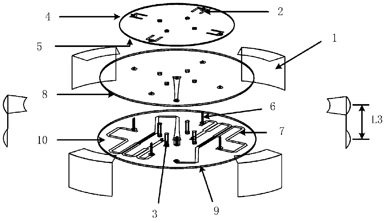 Broadband wide-angle-axial-ratio circularly-polarized patch antenna