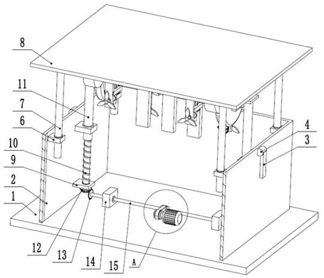 Rapid heat dissipation device for computer mainframe box