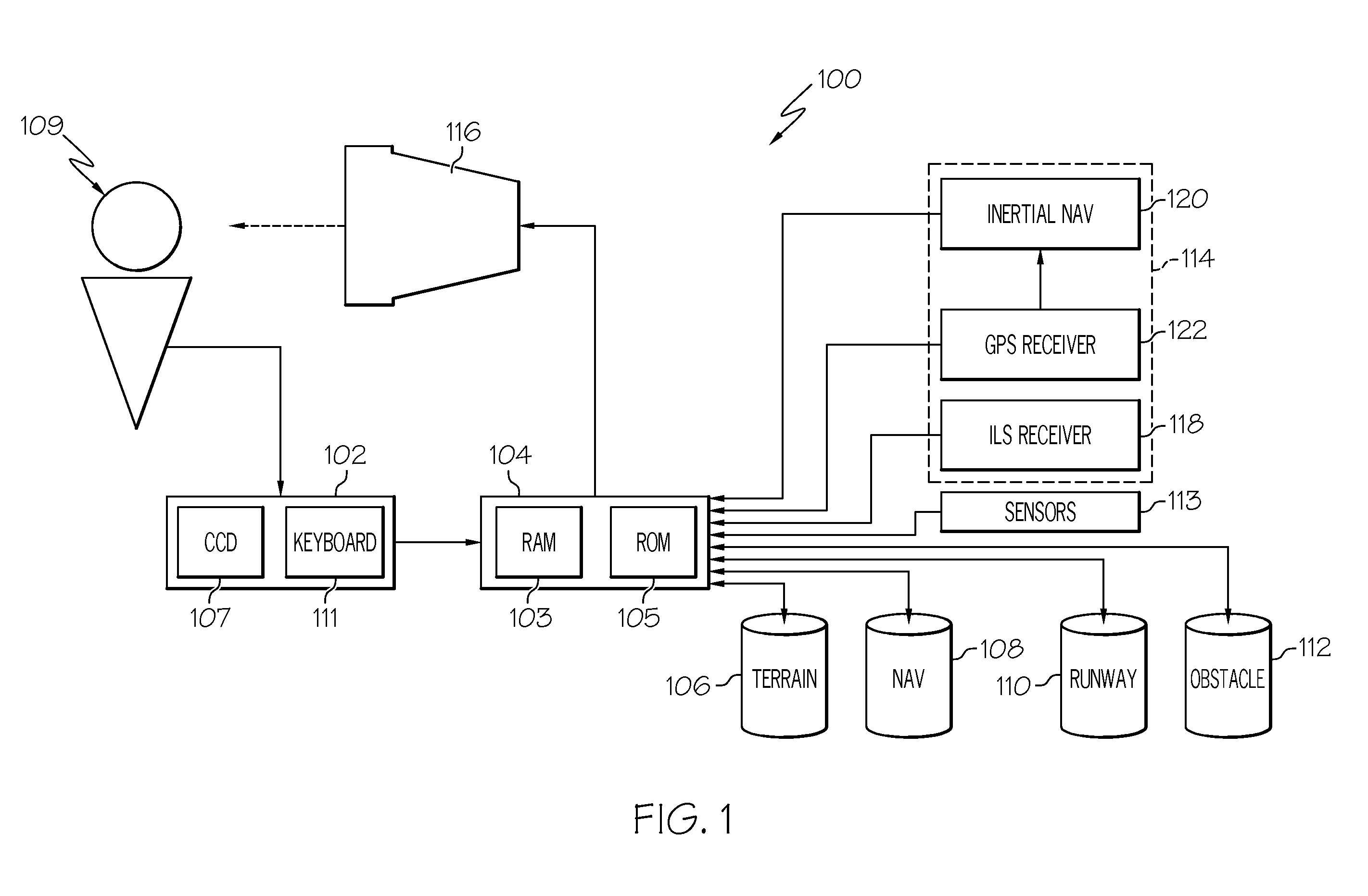 Aircraft vision system including a runway position indicator