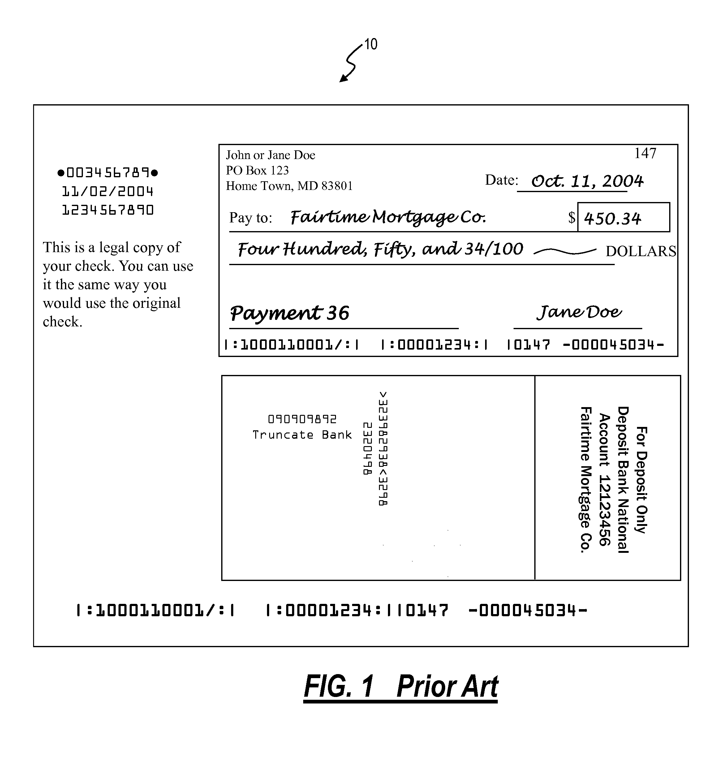 Electronic lockbox using digitally originated checks