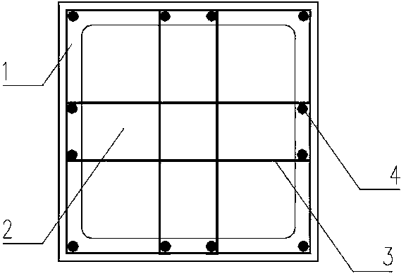 Prefabricated reinforced concrete hollow column template and making method thereof