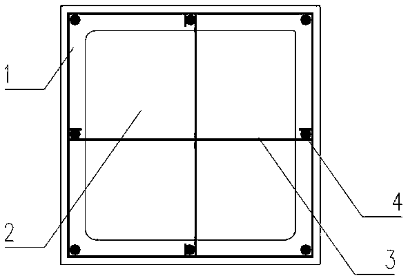 Prefabricated reinforced concrete hollow column template and making method thereof