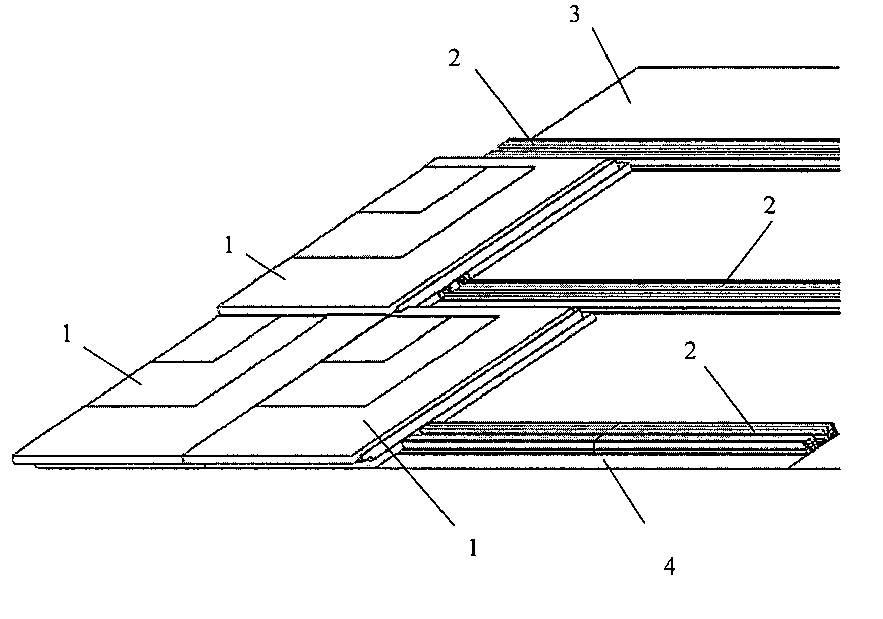 Photovoltaic solar roof tile assembly system